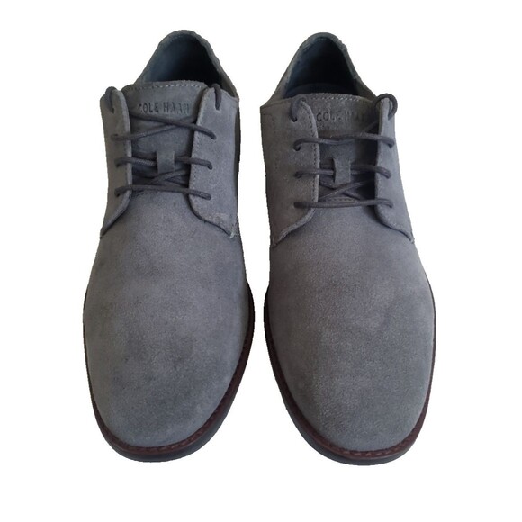 COLE HAAN GRAND 360 AEROCRAFT LACE UP SUEDE DRESS SHOES C29813 GRAY MEN SZ 10.5M main image 11